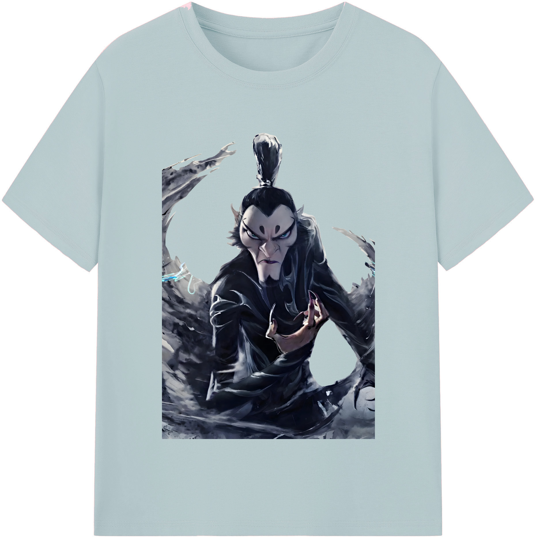（画像用） Ne Zha 2 ナタ 魔童の大暴れ 綿100％半袖Tシャツ（フロントプリント）